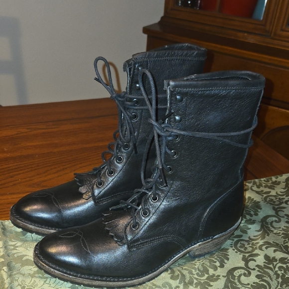 Vintage Shoe Company Kiltie Riding Boot